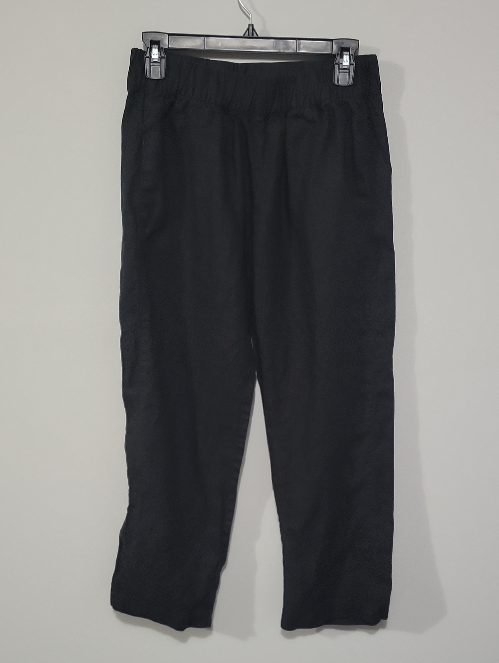 American Giant | 100% Linen Pants Meteorite Black Lagenlook Travel Vacation S
